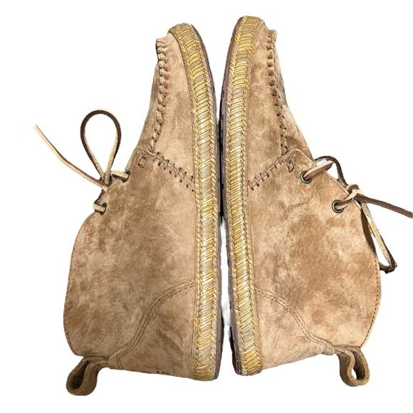 UGG Australia Chestnut Suede Moccasin Booties Size 6.5 - Picture 3 of 8